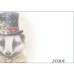 DUTCH LADY CHRISTMAS  GREETING CARD Christmas Badger